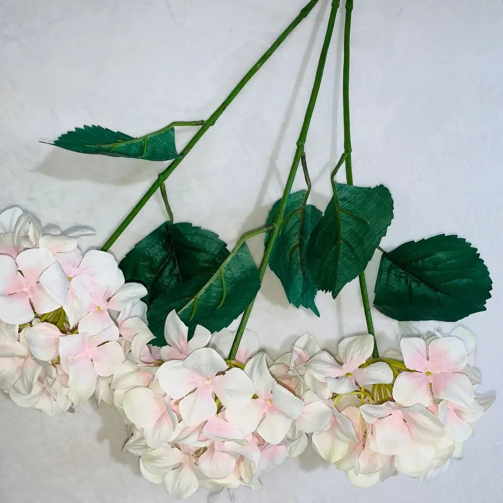 Hydrangea three stems‎ faux flowers florals
